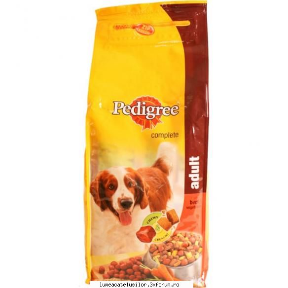 pedigree este mancarea de caini de cea mai proasta calitate ! la inceput am incercat sa ii iau